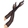 LEG AVENUE Guanti Sexy Opera Length Nero