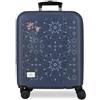 Pepe Jeans Lenay Marine Valigia da Cabina 40x55x20 cm Rigido ABS Lucchetto a Combinazione Integrato 37L 2.6kg 4 Doppie Ruote Bagaglio a Mano di Joumma Bags