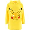Pokémon Felpa con Cappuccio per Ragazzi, Coperta con Cappuccio in Morbido Pile con Motivo Pikachu, Taglie 3 a 12 Anni (IT, età, 3 Anni, 5 Anni, Regular, Giallo)
