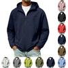 DUHGBNE Giacca Estiva Uomo Giacca Primaverile Uomo Giubbino Primaverile Giubbotto Leggero Lunga Maniche con Zip Sportiva e Tasche Giubbino Estivo
