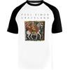 Hopestly Graceland Simon Maglietta da Baseball Unisex da Donna Uomo Bianca Girocollo Maniche Corte Cotone Organico Tee T-Shirt Unisex White XL