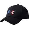 Under Armour Men's Freedom Blitzing Hat, Black (001)/Red, Small/Medium