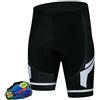 GOFDASY Pantaloncini da ciclismo da uomo, con imbottitura in gel 20D, per mountain bike, classici, aderenti, C, 5XL