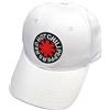 Rock Off officially licensed products Red Hot Chili Peppers Ricamato Logo Bianco Colorway Regolabile Snapback Hat