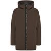 PEUTEREY METIDE SRT 01 Overcoat UOMO urbano stretch antivento marrone cioccolato 494 TG. XL