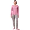 Noidinotte; more than pyjamas Noidinotte - Pigiama Donna Caldo Cotone Felpato Articolo Heart. - L Rosa