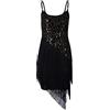 Generic Vestito da donna stile anni '20 con perline Deco Flapper, ispirato al vintage, impreziosito da paillettes, con frange Gatsby e nappe, costumi eleganti per donne, vestiti Flapper per feste di Halloween