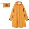 WEOKDFHA Giacche impermeabili Impermeabile da donna e uomo, lungo, con cerniera, 2 tasche, rivestimento impermeabile all'interno Per Escursionismo(Orange,XL)
