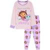 DREAMWORKS GABBY'S DOLLHOUSE Gabby's Dollhouse Pigiama Bambina, 2 Pz Abbigliamento da Notte - Regalo Ragazza (Rose, 6-7 Anni)