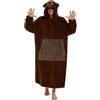 Luojida Pigiama Animale Donna Felpa Gigante Coperta Plaid con Maniche Hoodie Blanket Sweatshirt Taglie Forti Pullover Coperta Indossabile, Idee Regalo per Carnevale, Halloween o Natale(Taglia unica, Rosa)