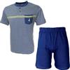 Navigare Pigiama Corto Uomo Fresco Cotone Jersey Pantalone Manica Corta 2141212 (M)