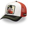 Capslab Snapback Cappellino da Uomo e Donna, Berretto Trucker Dragon Ball, Regolabile, Bianco/Arancione/Nero, Taglia Unica