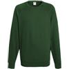 Fruit Of The Loom - Felpa Girocollo Maniche Raglan - Uomo (XL) (Verde bottiglia)