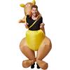 tectake dressforfun Costume autogonfiabile con Canguro Unisex | Gonfiabile in pochi Secondi | Massima libertà di Movimento | Alimentazione a Batteria