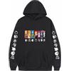 Charous Felpa con cappuccio nera con stampa anime, con stampa anime, The Seven Deadly Sins, felpa unisex per fan di Manga Meliodas, idea regalo per cosplay, Nero-2, XL