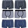 Navigare 6 Boxer Uomo Underwear Mutanda Intimo Elasticizzato Elastico Esterno Varie Fantasie (XXL, 21055BOXER)