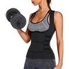 WHSPORT Donna Regolabile Shapewear Corsetto Bustino Vita Trainer Cincher Corpo Shaper con con Zip Snellente Sportivo (Color : Black, Size : 3XL)