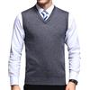 OlyljpinZ Classico Mens Scollo a V Lana Senza Maniche Maglione Gilet Business Maglieria Maglioni Gilet Slim Fit Maglione Canotte, Grigio chiaro, XL