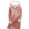 GMQWRK Felpa con cappuccio da donna foderata in pile con stampa di lettere congelate felpa con cappuccio a maniche lunghe pullover con cappuccio autunno inverno caldo top termico casual vestibilità