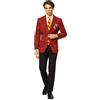 OppoSuits Abito Rosso Harry Potter - Grifondoro - Slim Fit - Costumi di Halloween per Uomo - Include Giacca e Cravatta abbinate, Rosso, 58