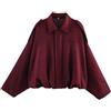 Generico Giacca Ecopelle Donna Bomber Softshell in Finta Pelle Scamosciata con Risvolto Colletto in Pelle Scamosciata Giacche Primavera Inverno Caldo Maniche Lunghe Moda Camoscio Giacca Vintage Cappotto