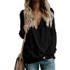 BTFONIA Maglioni avvolgenti con Scollo a V Profondo da Donna Maniche Lunghe Incrociati sul Davanti Larghi Lavorati a Maglia Top Autunnali e Invernali(Black,XXL)