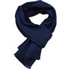 Stfery Sciarpa pashmina, sciarpa invernale da uomo tinta unita frangia calda morbida vestiti accessori per il collo regali, Nero , 70x12in(175x30cm)