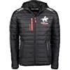 Geographical Norway BRICK BLACK GTX Men 068 BLACK (WY6357H/GN-NOIR) - Giacca invernale da uomo con cappuccio, colore nero, fodera in pile, calda e confortevole, Nero , 7XL