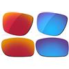 LenzReborn Sostituzione Lente Polarizzata per Occhiali Da Sole Oakley Holbrook XL OO9417 - Più opzioni, Rosso fuoco + blu ghiaccio., Taglia unica