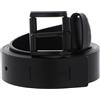 Valentino Bairone Classic Men's Belt W115 Nero - accorciabile
