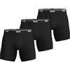 BOSS BoxerBrLong 3P Power, Breve boxer Uomo, Black1,