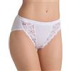 Sloggi Chic Tai, Offerta 6 E 12 Pezzi, Slip Donna in Cotone con Pizzo, Tai, Slip Donna in Cotone (6 Pezzi Bianco, 4-44)