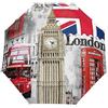 GAIREG Ombrello pieghevole con icone di Londra, apertura automatica, compatto, leggero, da viaggio per pioggia