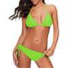 Generico Mutande Natalizie Donna Bikini Nero e Bianco Costume da Bagno con Fasciatura a Fascia, Brasiliano Push Up (Mint Green, XL)