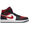 Nike, Scarpe da basket da uomo, Bianco/Nero-Rosso, 45 EU