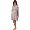 Premamy - Camicia da Notte in Cotone per Donna (EU S)