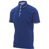 NSTF Polo Uomo Manica Corta Cotone Fino 6XL Colletto Contrasto Taglie Forti No Maxfort Jersey (M, Royal)