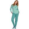 Noidinotte; more than pyjamas noidìnotte - Pigiama Donna Petit Coeur in Caldo Cotone con Collo Due Bottoni - M Verde