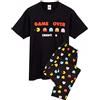 Pac-Man Pigiamas Mens Arcade Game Over Black T Shirt & Loungewear Joggers Pjs