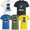 PELUSCIAMO T-Shirt Road To Monaco Finale Coppa Campioni 2025 Finali Calcio | Personalizzabile con Nome e Numero | 100% Cotone PS 27431-A-127