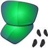 Saucer Lenti di ricambio premium e kit di gomma per occhiali da sole Oakley Chainlink OO9247, Polarizzato Verde Giada, Taglia unica