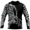 keephen Felpe vichinghe da uomo3D Print Viking Ragnar Viking Warrior Fashion Loose Long Sleeve Felpa Pullover Jacket Viking Cosplay Costume