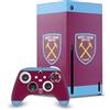 Head Case Designs Licenza Ufficiale West Ham United FC 1895 Vino Rosso Stemma Arte Pacchetto Console Da Gioco Wrap E Pelle Per Controller Compatibile con Xbox Series X