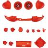 MENDUNER Kit Completo di Pulsanti di Attivazione per Controller Series X/S - Set di Pulsanti di Ricambio Multicolore, Kit Mod ABS con D-Pad, ABXY, Paraurti e Trigger (Rosso trasparente)