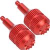 KUIDAMOS Joystick Controller in Lega di Alluminio per Telecomando FPV V2, Bilanciere in Metallo Riponibile per un Funzionamento Regolare, 2 Pezzi per Appassionati di Droni, Dimensioni 0,7x0,3