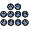 YUYTE Impugnature per Pollici Cat, Copertura Joystick in Silicone con Texture Antiscivolo, Cappuccio Basculante Resistente All'usura per e Lite (Artigli blu sul)