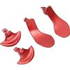Irfora Paddle Posteriori per Controller di Gioco Pulsanti Metallici Professionali per Accessori da Gioco Controller Edge (Rosso)
