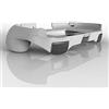 Perfect Part Custodia per joypad con impugnatura a mano con pulsante di innesco L2 R2 per PSV 2000 PSV2000 PS VITA 2000 Slim Game Console (bianco)