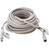 Blaihild Cavo di Alimentazione Ethernet Cat 5, RJ45 e Cavo di Prolunga Jack DC 2,1 Mm 5, Mm per Telecamere IP NVR, con Supporto di Rete 10 Mbps 100 Mbps (15M)