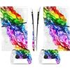 YLMKMVLCZC Pelle Decalcomania Per PS5 Slim Skin Digital Edition Console E Controller Vinyl Cover Skins Wraps Resistente Ai Graffi Compatibile Con 36502 Avvolgimento Della Pelle